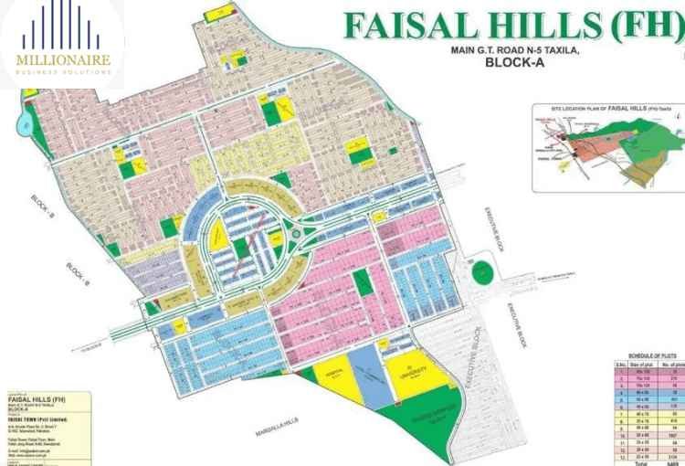 Faisal Hills Islamabad Map
